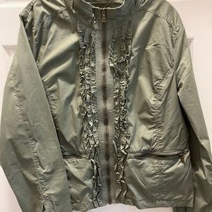 Green jacket with fun details!